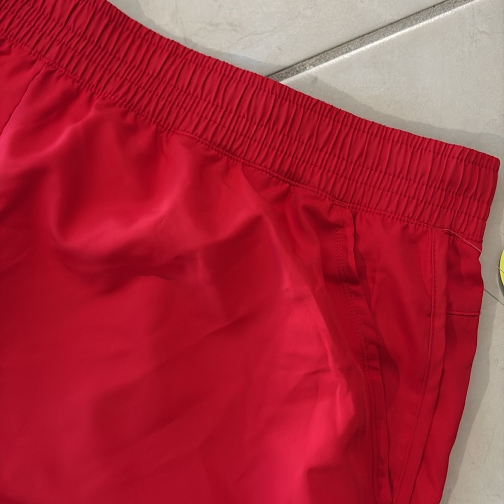 NWT athletic works 3X red shorts stretchy 867 - Picture 2 of 6